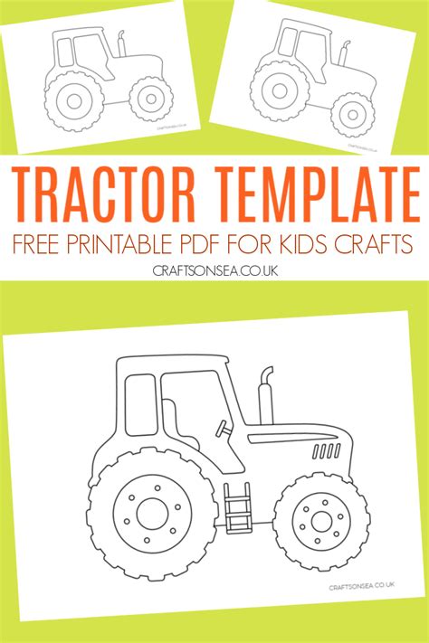 Tractor Template Printable